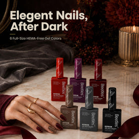 beetles Gel Polish Fall Gel Polish Set displayed on a nail art table
