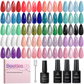 beetles Gel Polish Fall Set 20 vibrant colors display