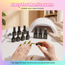 beetles Gel Polish Fall Set application process