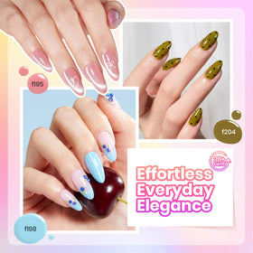 beetles Gel Polish Fall Set glitter top coat