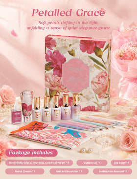 beetles Gel Polish five sheer colors including milky white and soft blossom pink