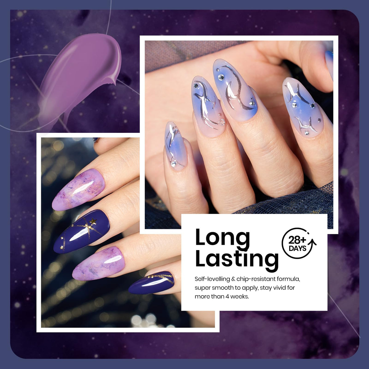 beetles Gel Polish glitter finish close-up