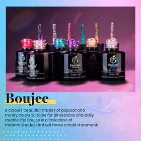 beetles Gel Polish Glitter Gel Set close-up of glitter colours