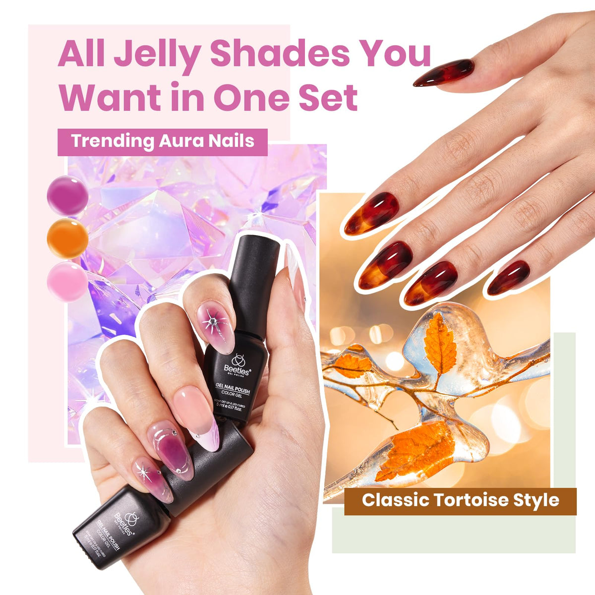 beetles Gel Polish glossy and matte top coats