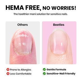 beetles Gel Polish glossy top coat close-up