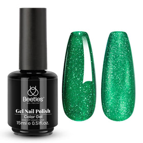beetles Gel Polish Green Gel Nail Polish 15ML front view