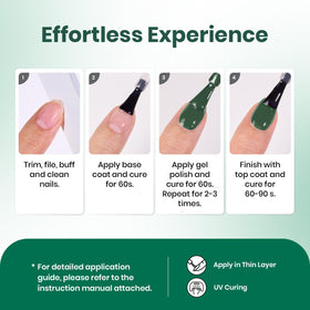 beetles Gel Polish Green Gel Nail Polish 15ML on a nail art display