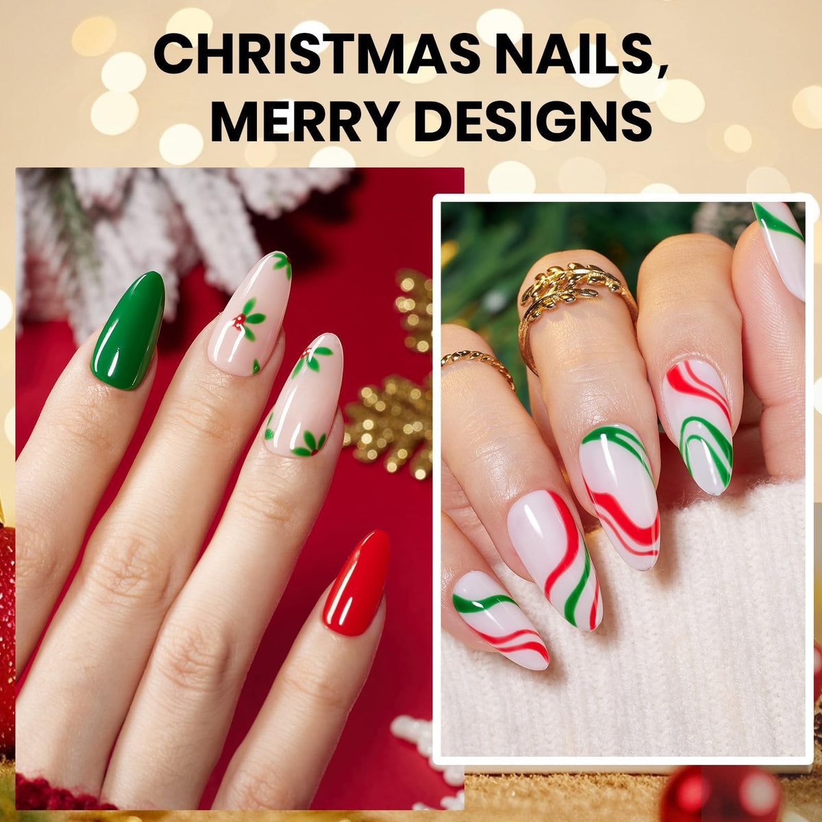 beetles Gel Polish Green Red Gel Polish Set packaging