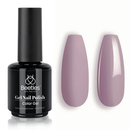 beetles Gel Polish Grey Purple 15ml front view