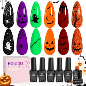 beetles Gel Polish Halloween Gel Nail Polish Set featuring 6 colours