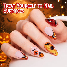 beetles Gel Polish Halloween nail art designs