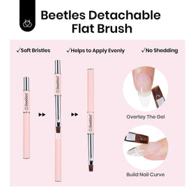beetles Gel Polish Hard Gel Kit Mint Sheer with nail tools