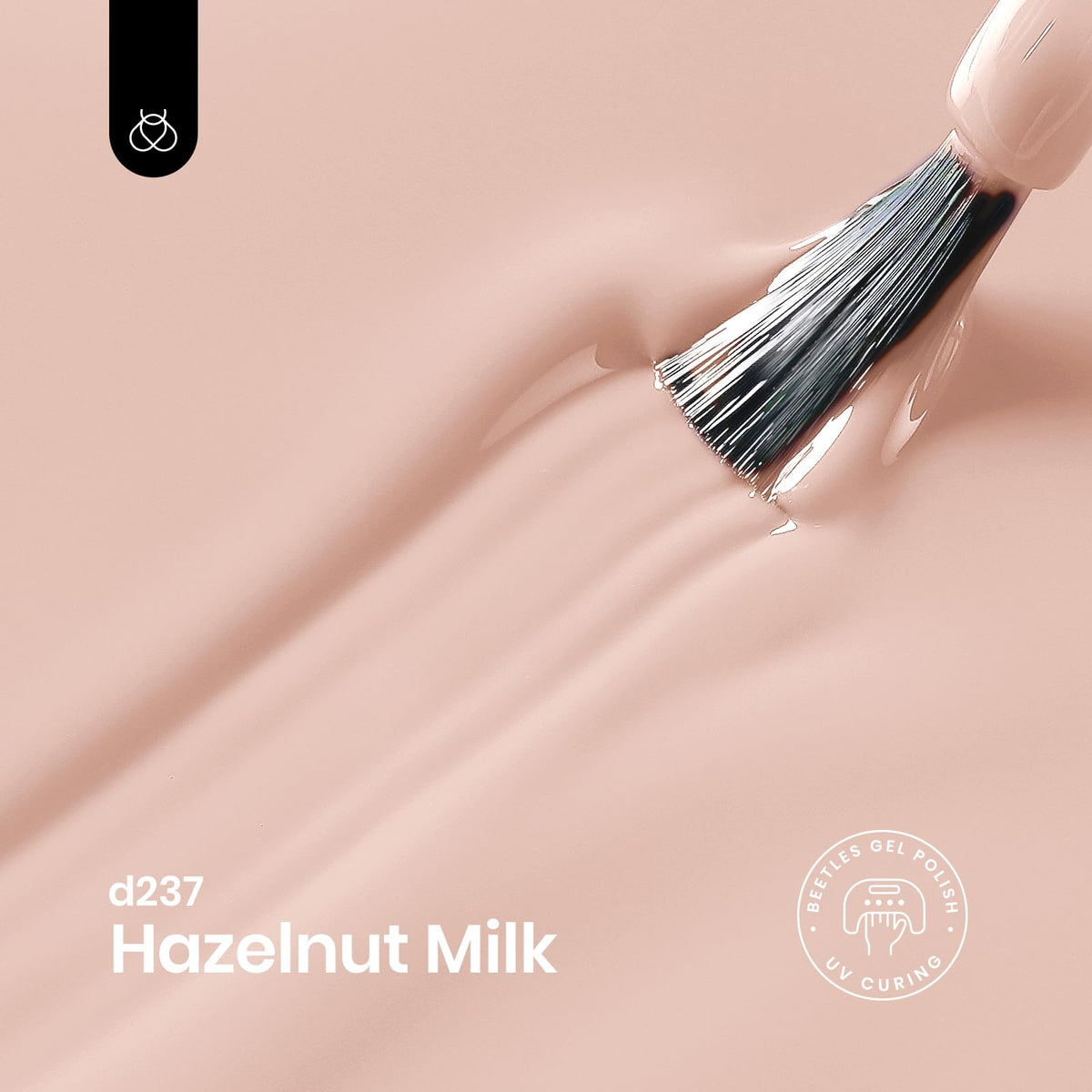 beetles Gel Polish Hazelnut Milk bottle with label