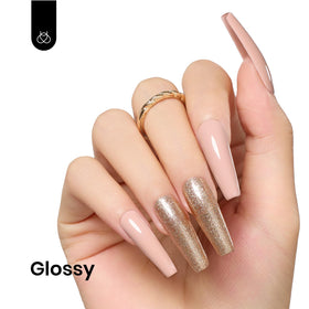 beetles Gel Polish Hazelnut Milk swatch on nails