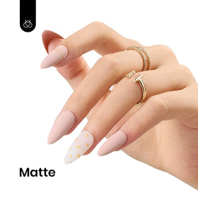 beetles Gel Polish Hazelnut Milk with LED nail lamp