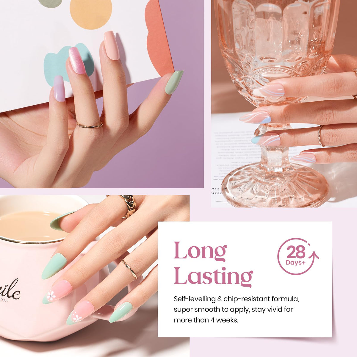 beetles Gel Polish Healing Elixir nail polish application scene