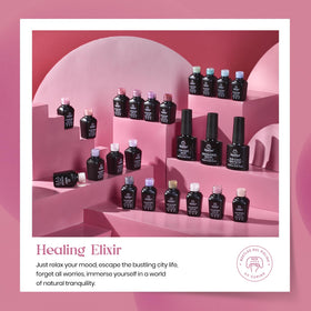 beetles Gel Polish Healing Elixir pastel nail polish bottles close-up