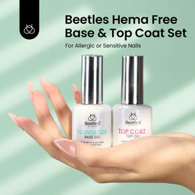 beetles Gel Polish HEMA Free Base Coat bottle close-up
