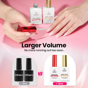beetles Gel Polish Hema-Free Gel Base Coat and Top Coat side view
