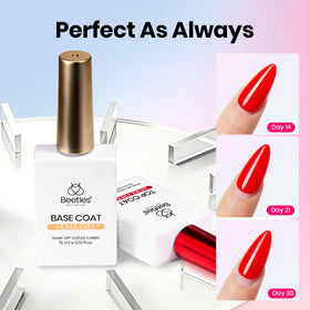 beetles Gel Polish Hema-Free Gel Base Coat application process