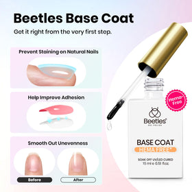 beetles Gel Polish Hema-Free Gel Top and Base Coat set packaging