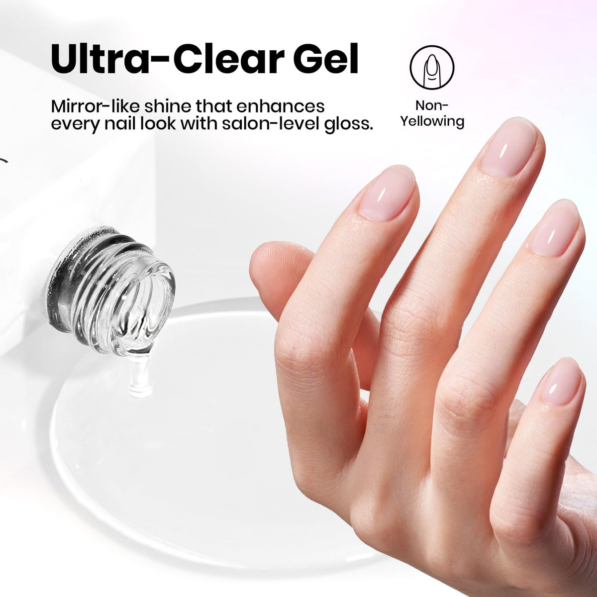 beetles Gel Polish Hema-Free Gel Top Coat glossy finish