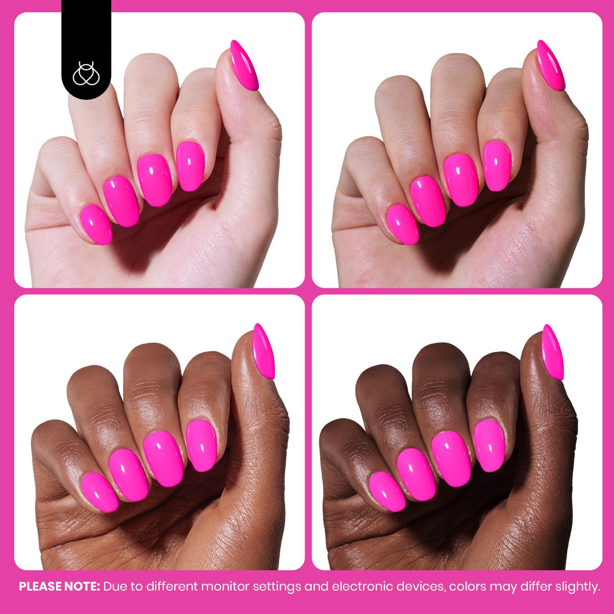 beetles Gel Polish Hot Pink Gel Nail Polish swatch