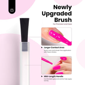 beetles Gel Polish Hot Pink Gel Nail Polish with nail art accessories