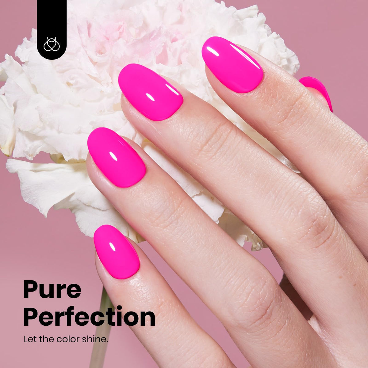 beetles Gel Polish Hot Pink Gel Nail Polish with UV lamp