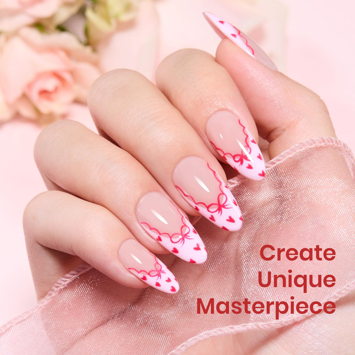 beetles Gel Polish hot pink shade bottle