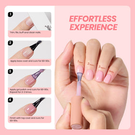 Beetles gel polish in a beauty setup with tools