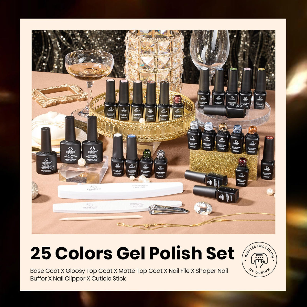 beetles Gel Polish in deep shades and warm tones