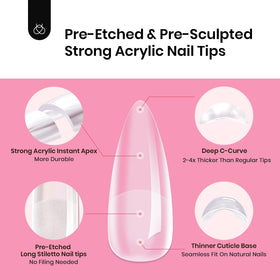 beetles Gel Polish Instant Apex Nail Tips Kit packaging