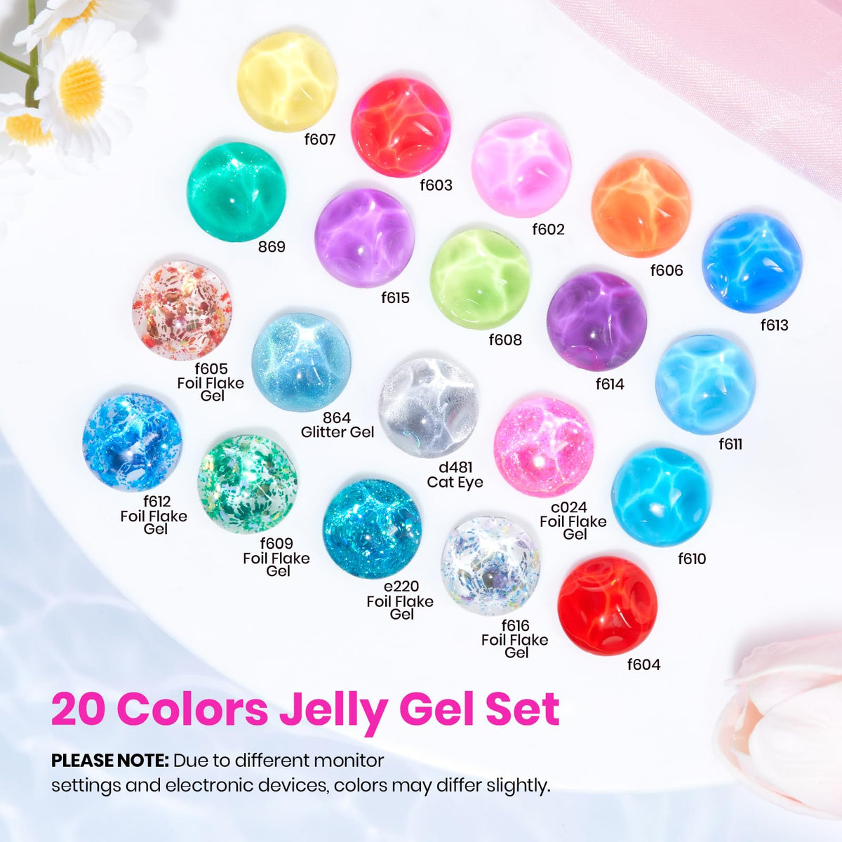 beetles Gel Polish jelly gel nail polish bottles with vibrant shades