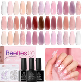 beetles Gel Polish Jelly Gel Nail Polish Set with 20 colours