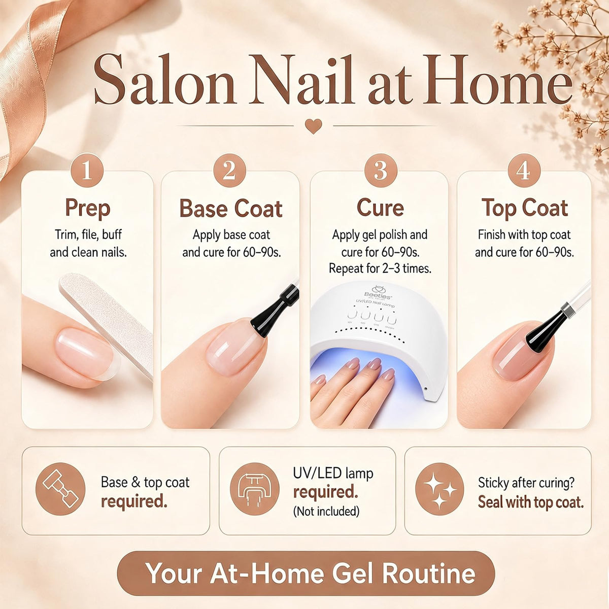 beetles Gel Polish Jelly Gel Nail Polish set with UV lamp