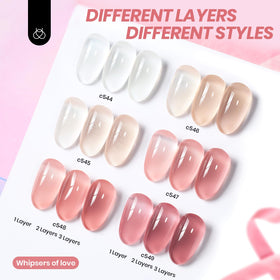 beetles Gel Polish jelly gel shades in soft pink tones