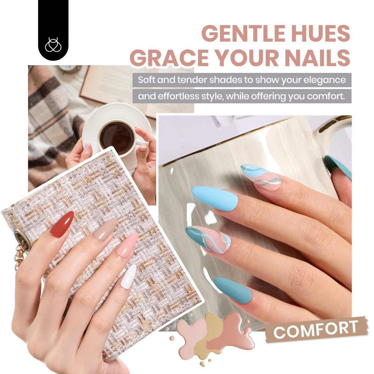 beetles Gel Polish kit showing glossy and matte top coats