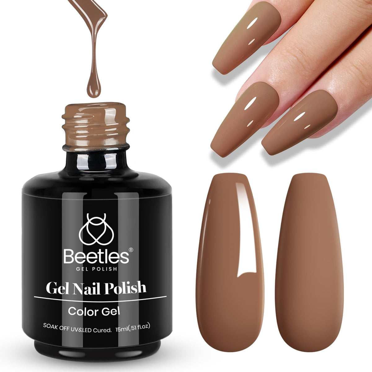 beetles Gel Polish Latte Haze in a beauty kit