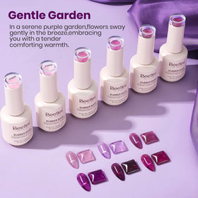 beetles Gel Polish Lavender Garden shades in bottles