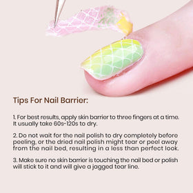 beetles Gel Polish Liquid Latex in use during manicure