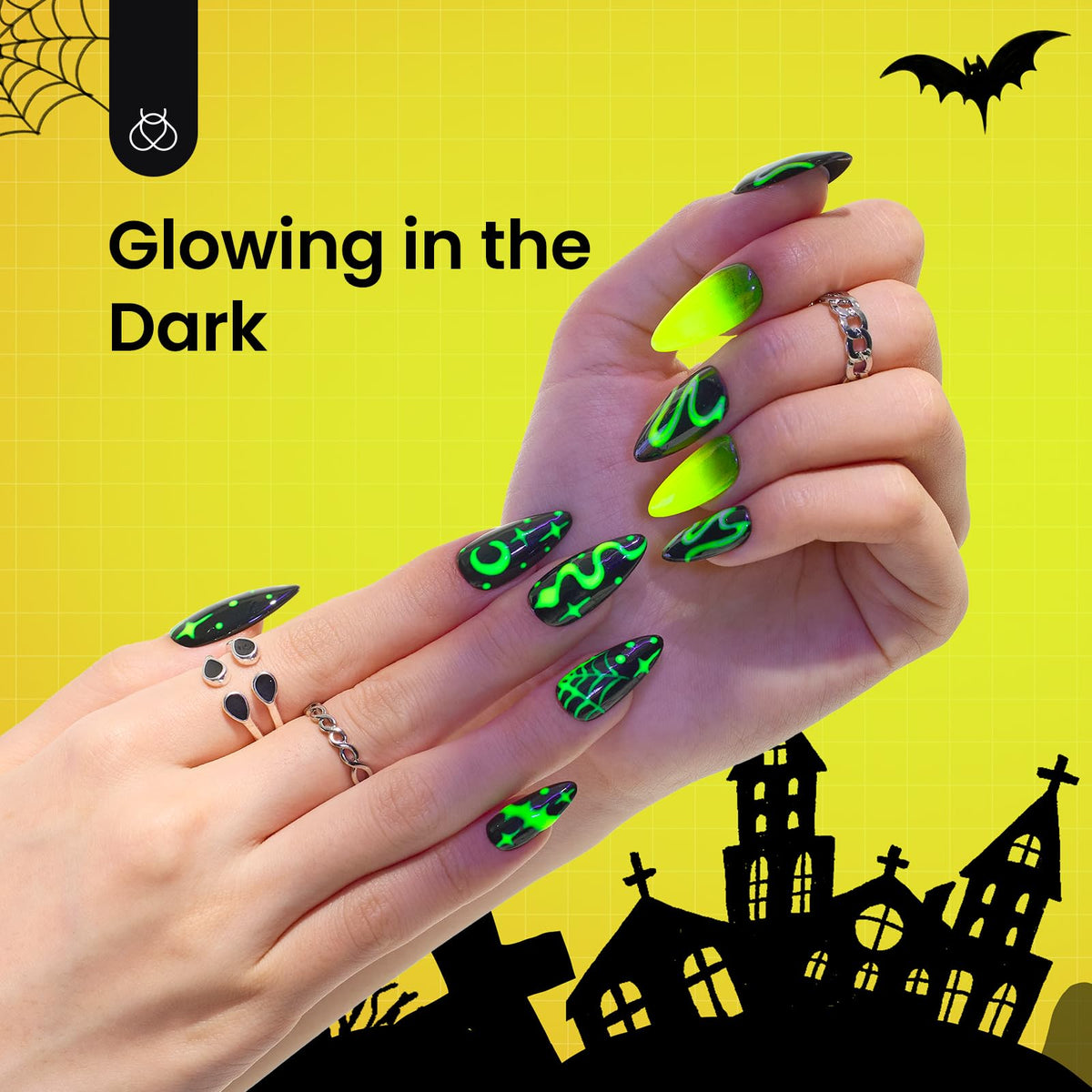 beetles Gel Polish Luminous Yellow Gel Polish glowing in the dark