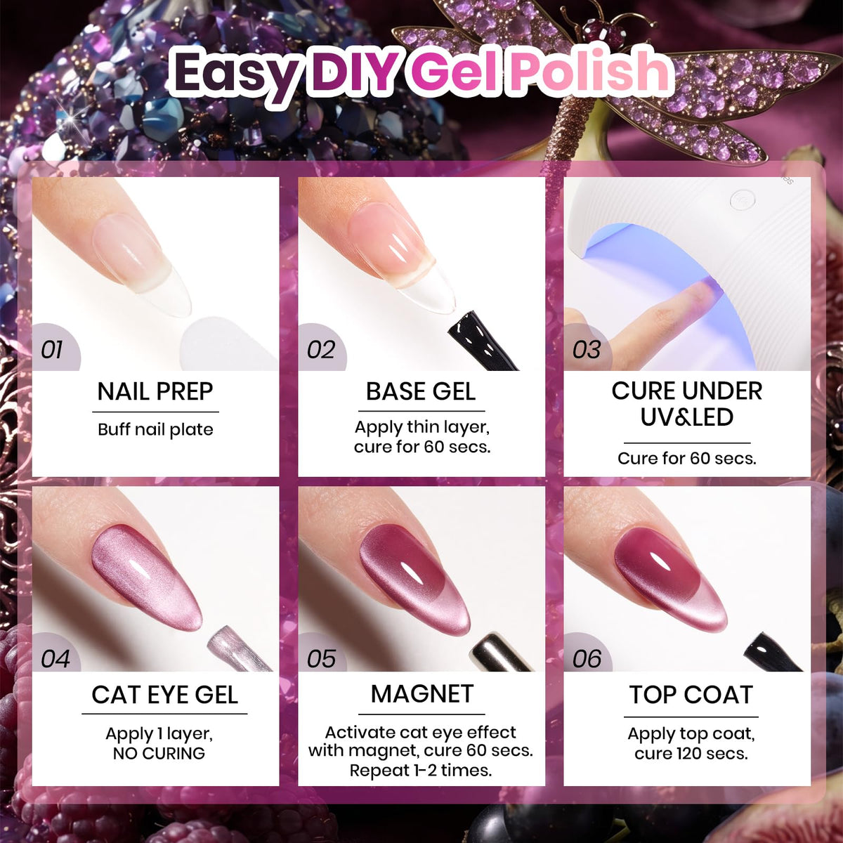 beetles Gel Polish magnetic stick for cat eye effect