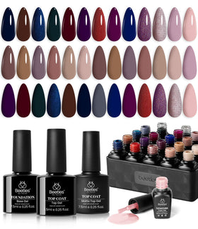 Beetles Gel Polish Manhattan Collection 20 mini gel polishes front view