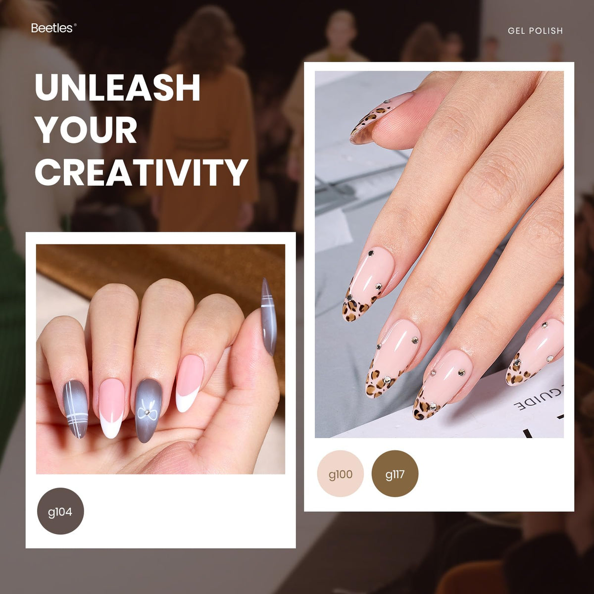beetles Gel Polish matte top coat and nail tools included