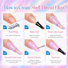 beetles Gel Polish Mermaid Set packaging and contents
