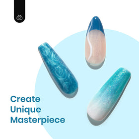 beetles Gel Polish Mermaid Treasures Set close-up of Baby Blue