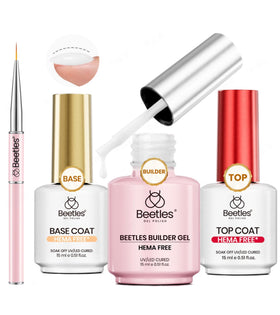 beetles Gel Polish Milky White Builder Gel Nail Kit front view