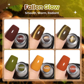 beetles Gel Polish mustard orange shade close-up