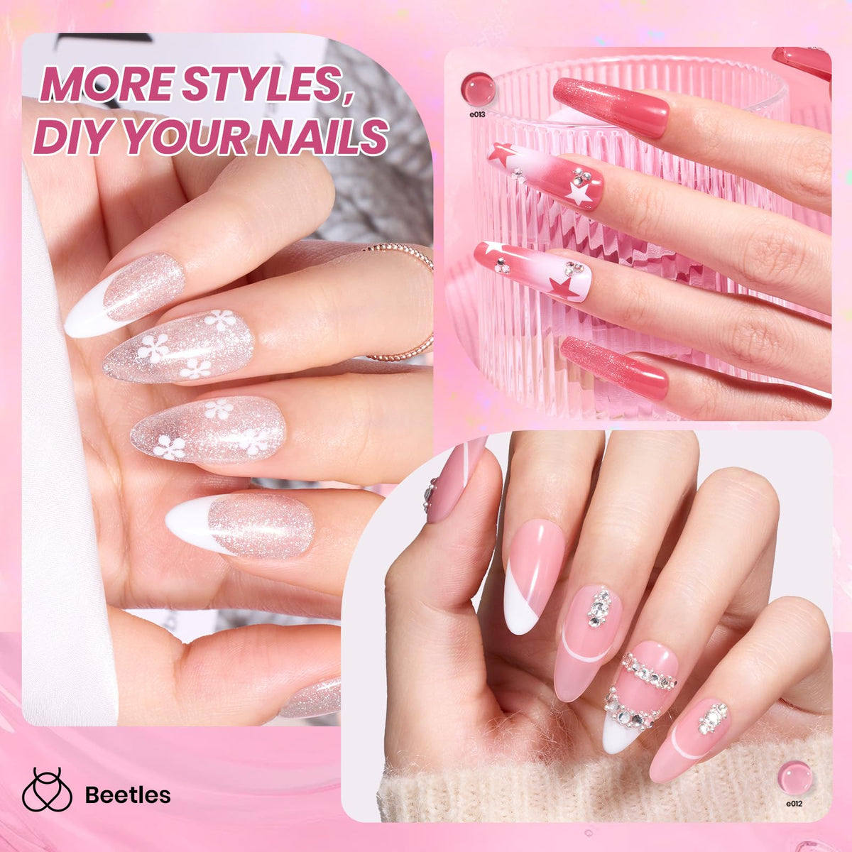 beetles Gel Polish nail charms and accessories